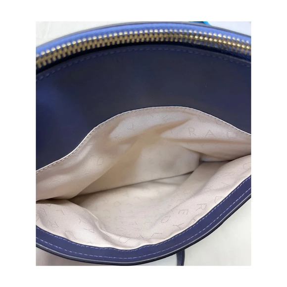 Radley London Women's Blue Pockets Zip Top Crossbody Medium Size FLAWS - Picture 12 of 16